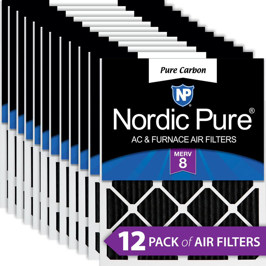 16x24x1 Pure Carbon Pleated Odor Reduction Furnace Air Filters