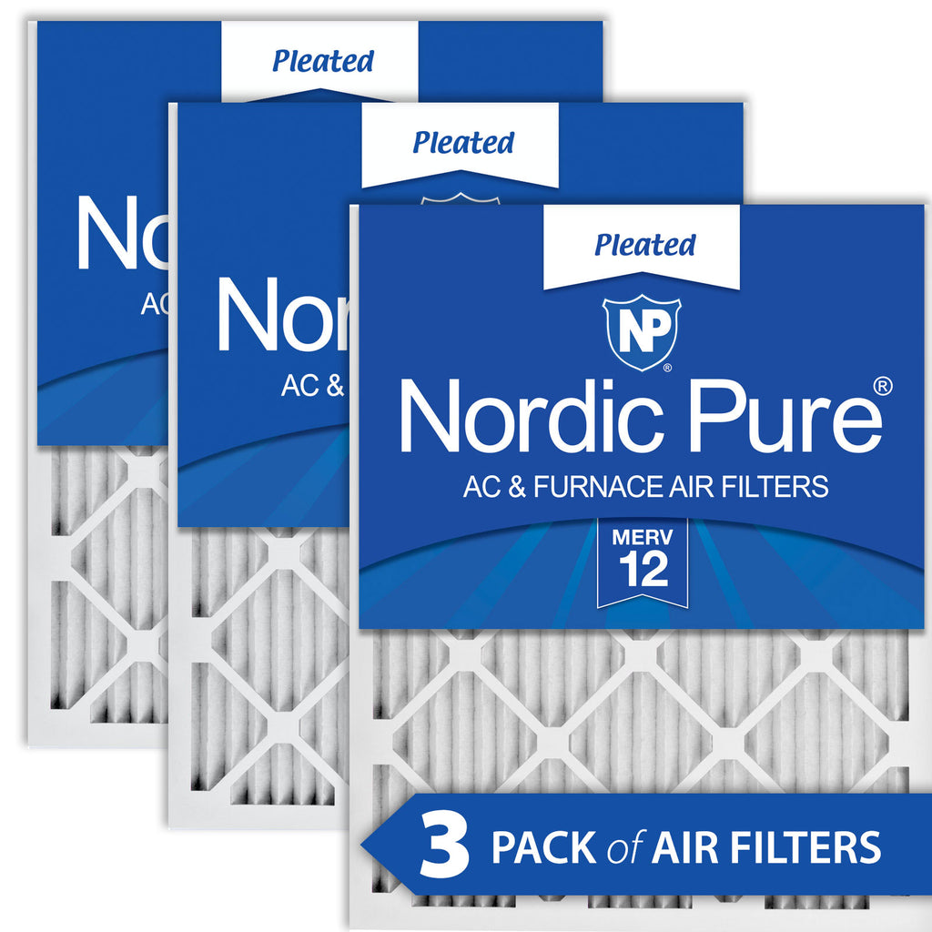 12x25x1 Pleated MERV 12 Air Filters