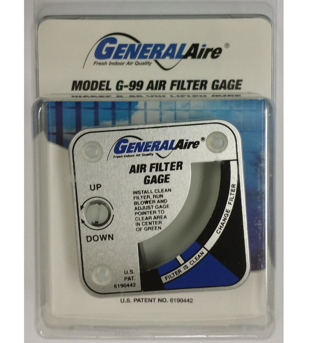 GeneralAire G99 Air Filter Gage