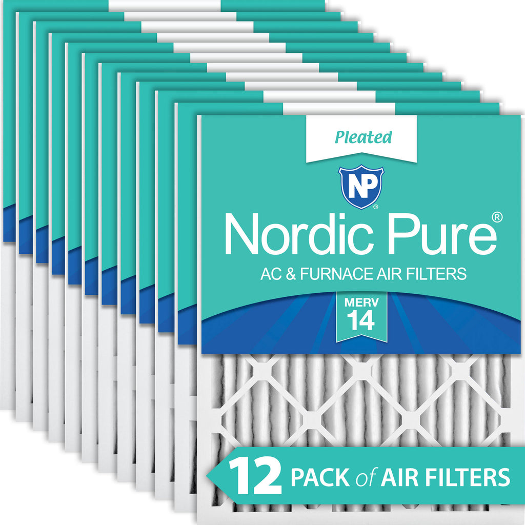 16x25x2 Pleated MERV 14 Air Filters