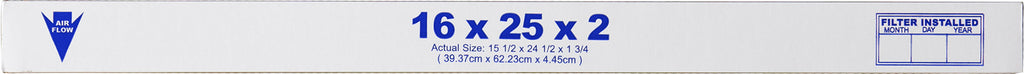 16x25x2 Pleated Air Filters MERV 7 Plus Carbon