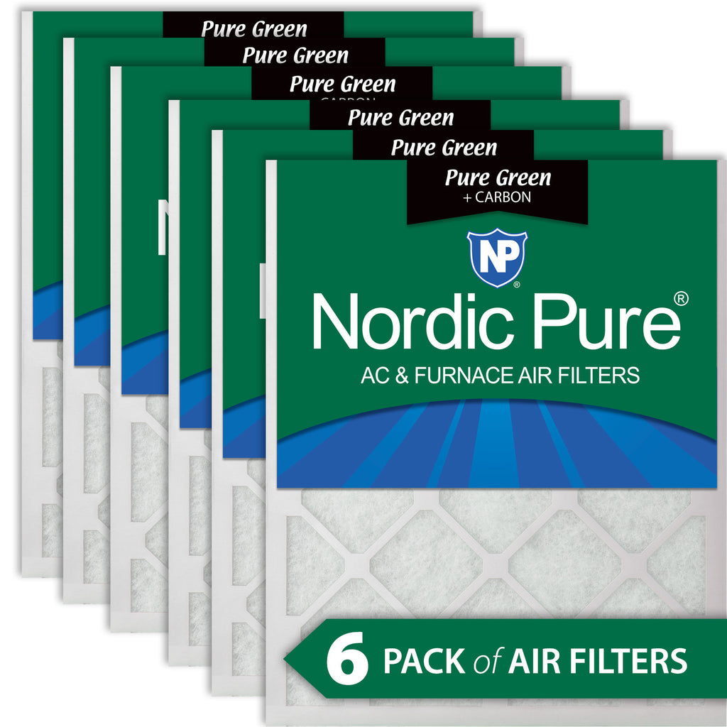 14x25x1 Pure Green Plus Carbon Eco-Friendly AC Furnace Air Filters