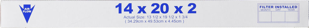 14x20x2 Pleated Air Filters MERV 7 Plus Carbon