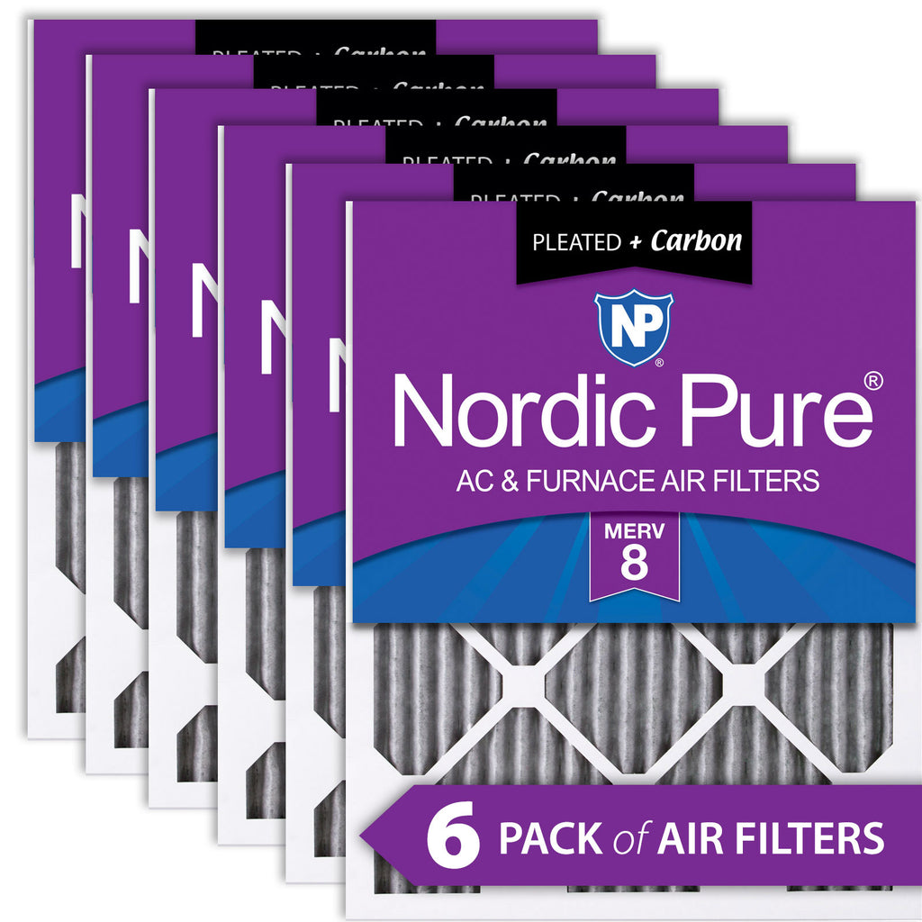 12 1/2x23 1/2x1 MERV 8 Plus Carbon AC Furnace Filters