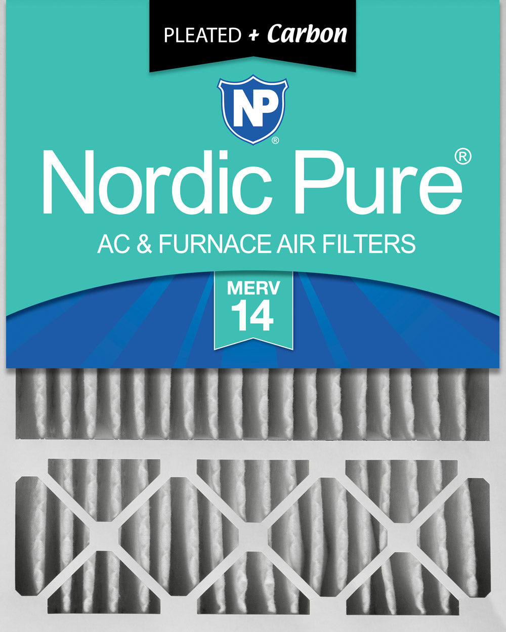 20x25x5 (4 3/8) Lennox X6673 X6675 Replacement Air Filters MERV 14 Plus Carbon